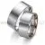 Rhodium-plated white gold