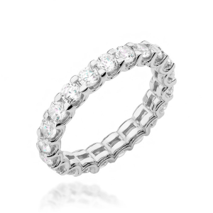 Balto aukso deimantinė juostelė – Deimantų kelias (1,68 ct)
