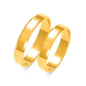 Abielusõrmused – Moodne klassika (4 mm) (paar)