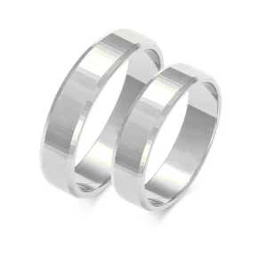 Vestuviniai žiedai – Moderni klasika (5 mm) (pora)