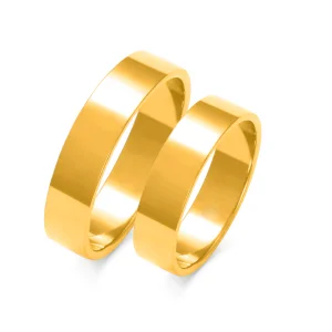 Vestuviniai žiedai – Modernus dizainas (5 mm) (pora)