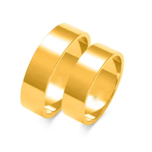 Vestuviniai žiedai – Modernus dizainas (6 mm) (pora)