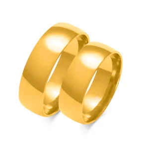 Vestuviniai žiedai – Klasikiniai (6,5 mm) (pora)