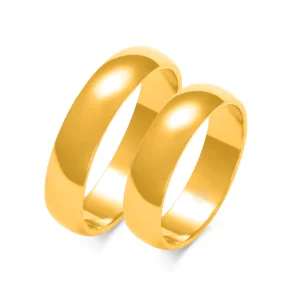 Klasikiniai vestuviniai žiedai – Klasika (5 mm) (pora)
