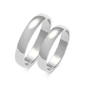 Klasikiniai vestuviniai žiedai – Klasika (4 mm) (pora)