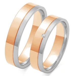 Vestuviniai žiedai – Meilės Sujungimas (5 mm) (pora)