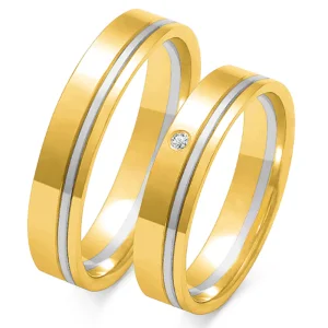 Vestuviniai žiedai – Sujungimas (4.5 mm) (pora)