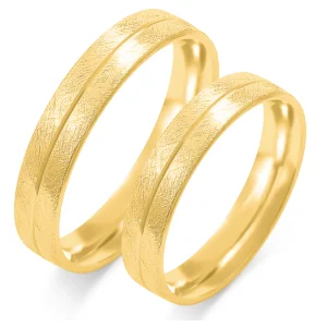 Vestuviniai žiedai – Elegantiškas paviršius (4.5 mm) (pora)