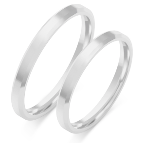 Vestuviniai žiedai - Modernas (2.5 mm) (pora)