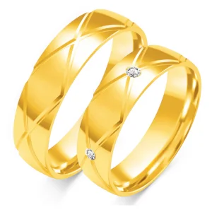 Vestuviniai žiedai – Išskirtinumas (0,10 ct) (5.5 mm) (pora)