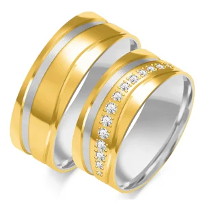 Обручальные кольца – Символ доверия (8 мм) (0,24 ct) (пара)