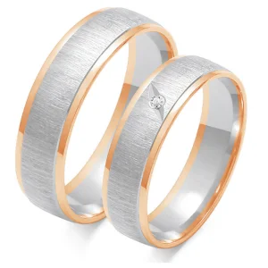 Vestuviniai žiedai – Švelnumas (5.5 mm) (0,01 ct) (pora)