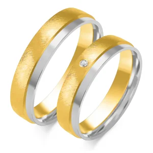 Vestuviniai žiedai – Išskirtinumas (4.5 mm) (0,01 ct) (pora)