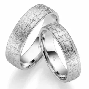 Matinis vestuvinis žiedas be deimantu – Raštai III