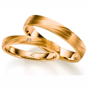 Modernus vestuvinis žiedas be deimanto – Reljefas V