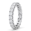 Balto aukso deimantinė juostelė – Deimantų kelias (1,68 ct) žiedas-juostelė balto aukso