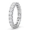 Balto aukso deimantinė juostelė – Deimantų kelias (1,68 ct) žiedas-juostelė balto aukso