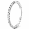 Balto aukso žiedas „Elegantiškas lengvumas“ su deimantais (1,38 ct) balto aukso