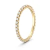 Balto aukso žiedas „Elegantiškas lengvumas“ su deimantais (1,38 ct) geltono aukso