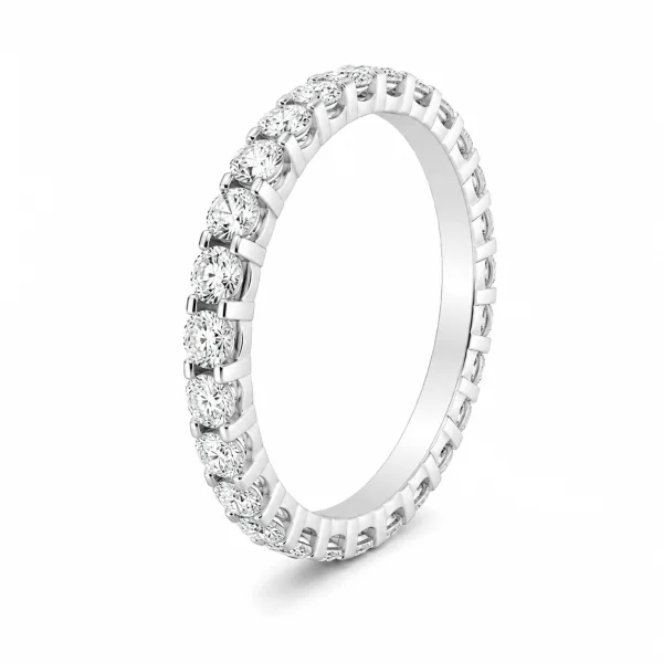 MODESTOS VESTUVINIS ŽIEDAS (1,40 ct) balto aukso