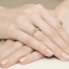 Raudono aukso sužadėtuvių žiedas su geltonu deimantu – Modern Yellow (LAB 0,42 ct) 4