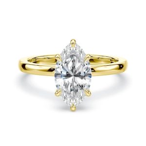 Klasikinis sužadėtuvių žiedas su Marquise laboratoriniu deimantu (2.00 ct) AB413085