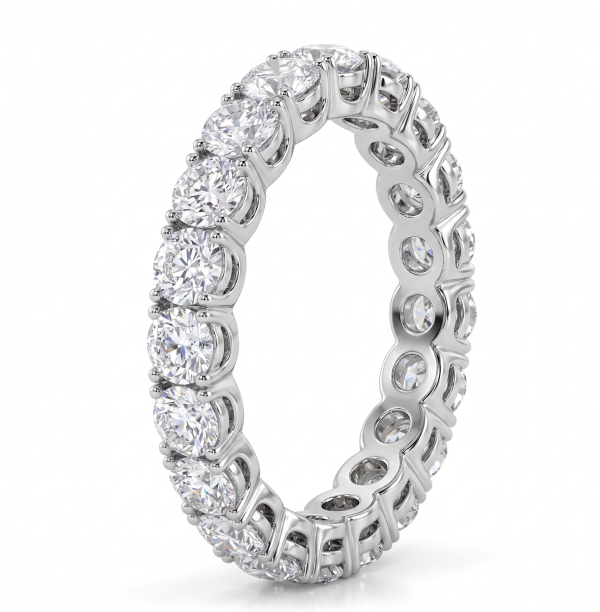 Žiedas su briliantu „Daugybė žvaigždžių” (1,80 ct) 2 balto aukso