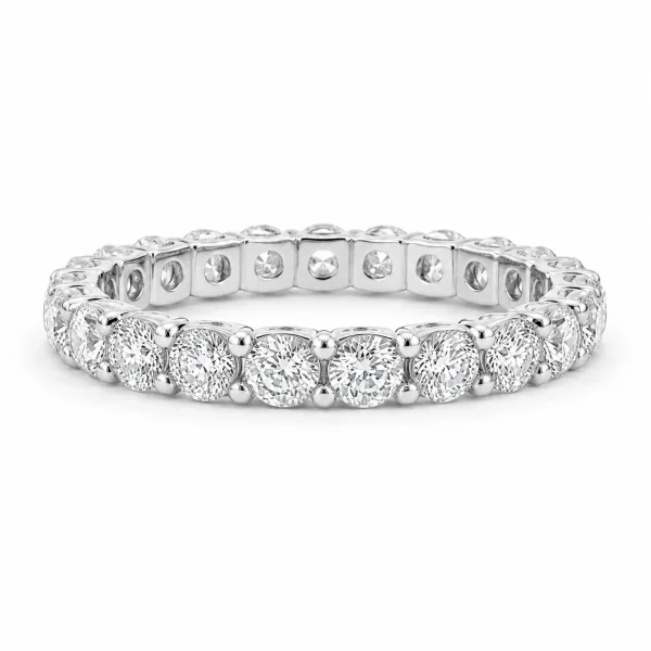 žiedas su deimantais – deimantinė juostelė baltas auksas(1,40 ct)