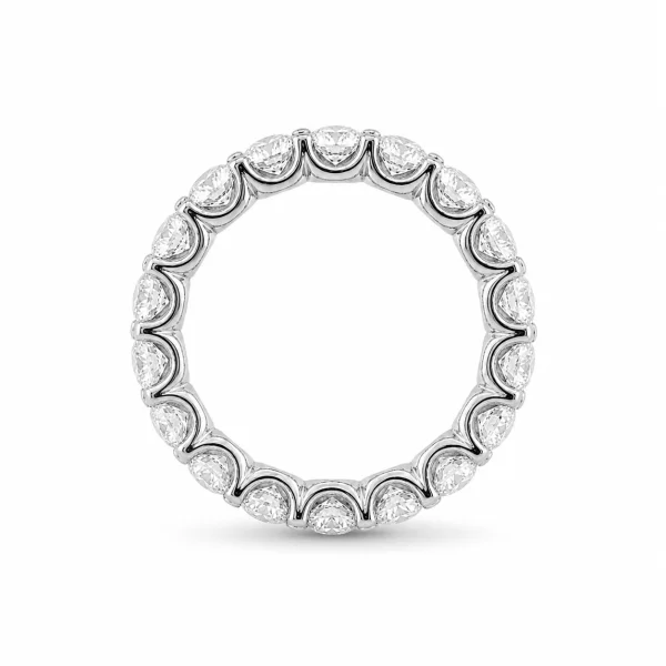 žiedas su deimantais – deimantinė juostelė baltas auksas(1,40 ct) 2