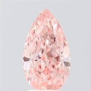 1.60 ct Laboratorinis Deimantas Lašo formos – Fancy Vivid Pink VVS2
