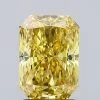 Laboratorinis deimantas Fancy Vivid Yellow