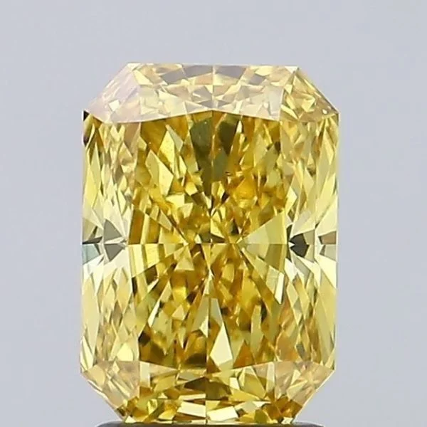 Laboratorinis deimantas Fancy Vivid Yellow