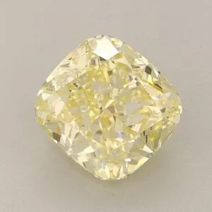 2.63 ct Laboratorinis Deimantas Cushion formos – Fancy Intense Yellow VVS2 