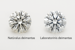 Laboratorinis ir natūralus deimantas
