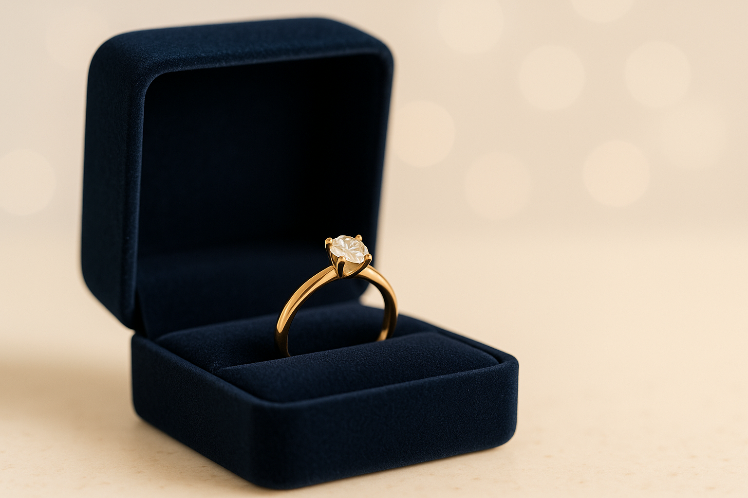 Sužadėtuvių žiedo laikymas dėžutėje