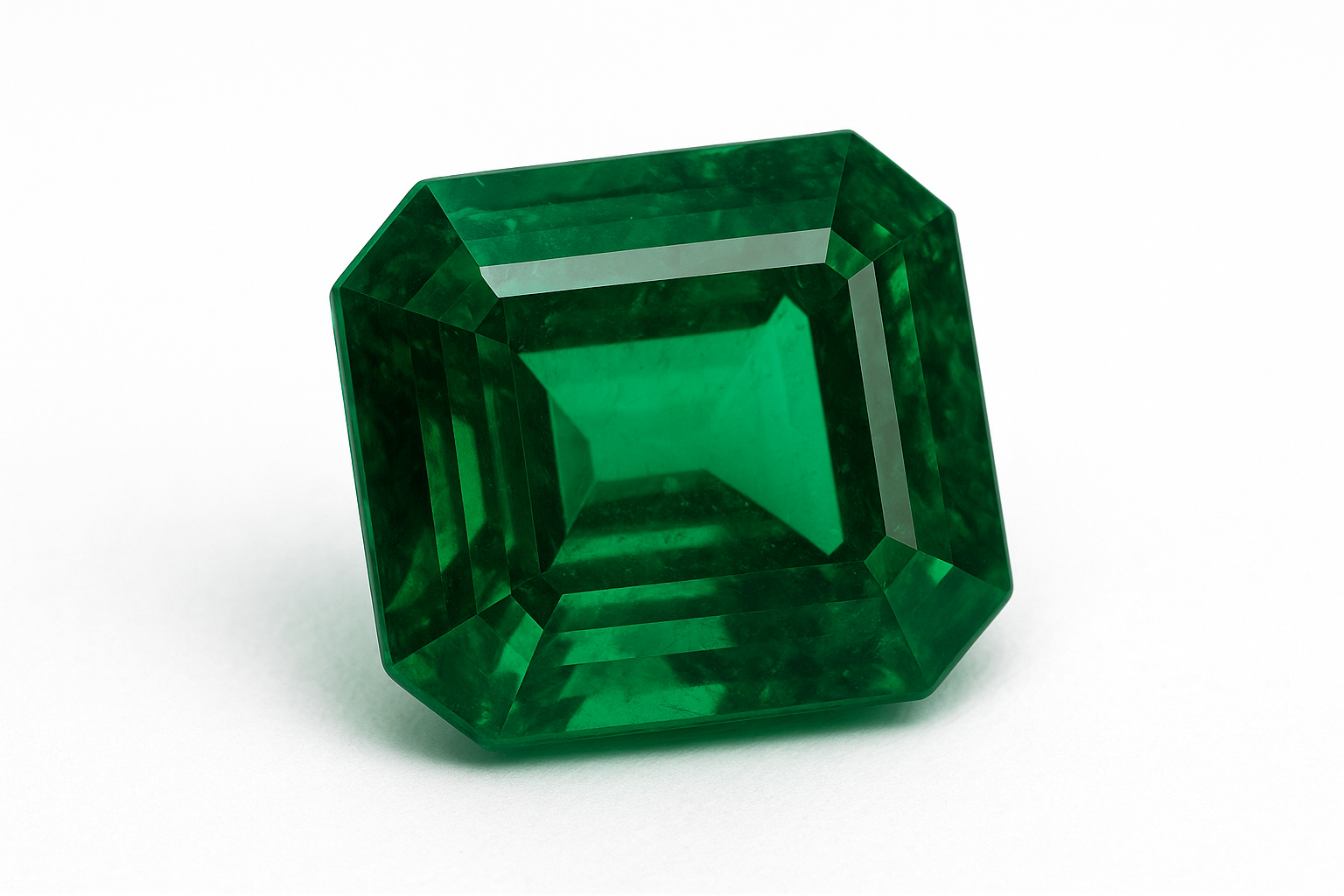 Smaragdas Kolumbijos žalios spalvos, emerald formos