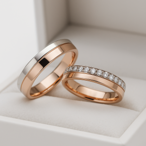 Vestuviniai ziedai su deimantais