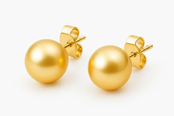 Auskarai su perlais 10 mm vinukai