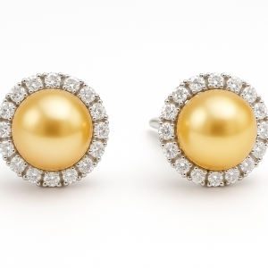 Auskarai su perlais 10 mm Australija