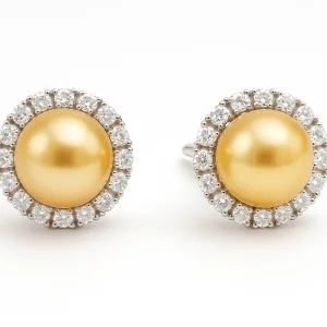 Auskarai su perlais 10 mm Australija