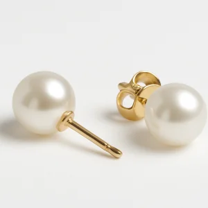 Auskarai su perlais vinukai