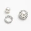 Pearl and Diamond Halo Earrings