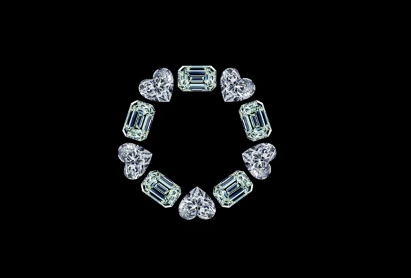 Deimantinė juostelė 5Emerald & 5Heart