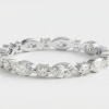 Deimantinė juostelė 6 Marquise & 6 Princess deimantais 3.60 karatai baltas auksas