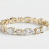 Deimantinė juostelė 6 Marquise & 6 Princess deimantais 3.60 karatai geltonas auksas