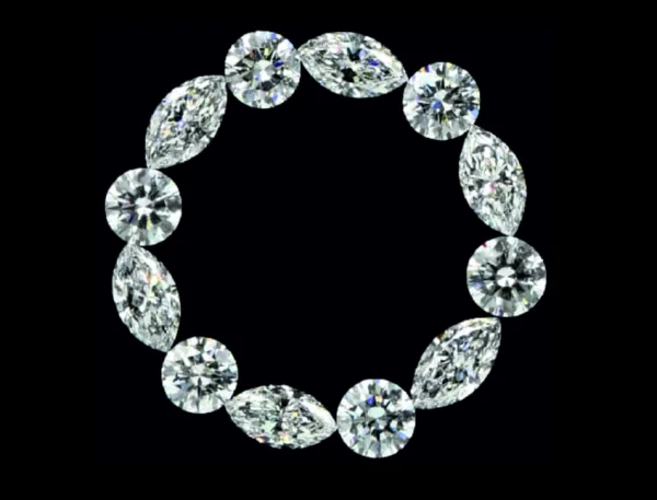 Deimantinė juostelė 6 Marquise & 6 Round 3.60 ct