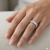 Deimantinė juostelė su 9 Marquise & 9 Baguette deimantais 4.50 karatų balto aukso