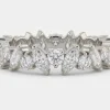 Deimantinė juostelė su laboratoriniais 24 Marquise/Round 7.36 karatai baltas auksas
