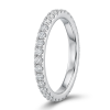 Deimantinė juostelė su laboratoriniais deimantais (0.50 ct) 1.50 mm balto aukso