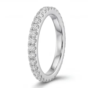 Laboratoorselt kasvatatud teemantidega rivisõrmus (1.00 ct) 2.00 mm